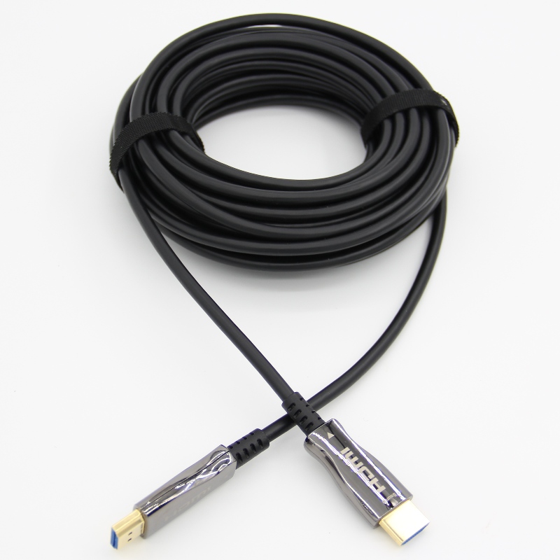 HDMI 2.0 Cábla Optúil Gníomhach Hibrid (AOC) 4K HDMI Cábla